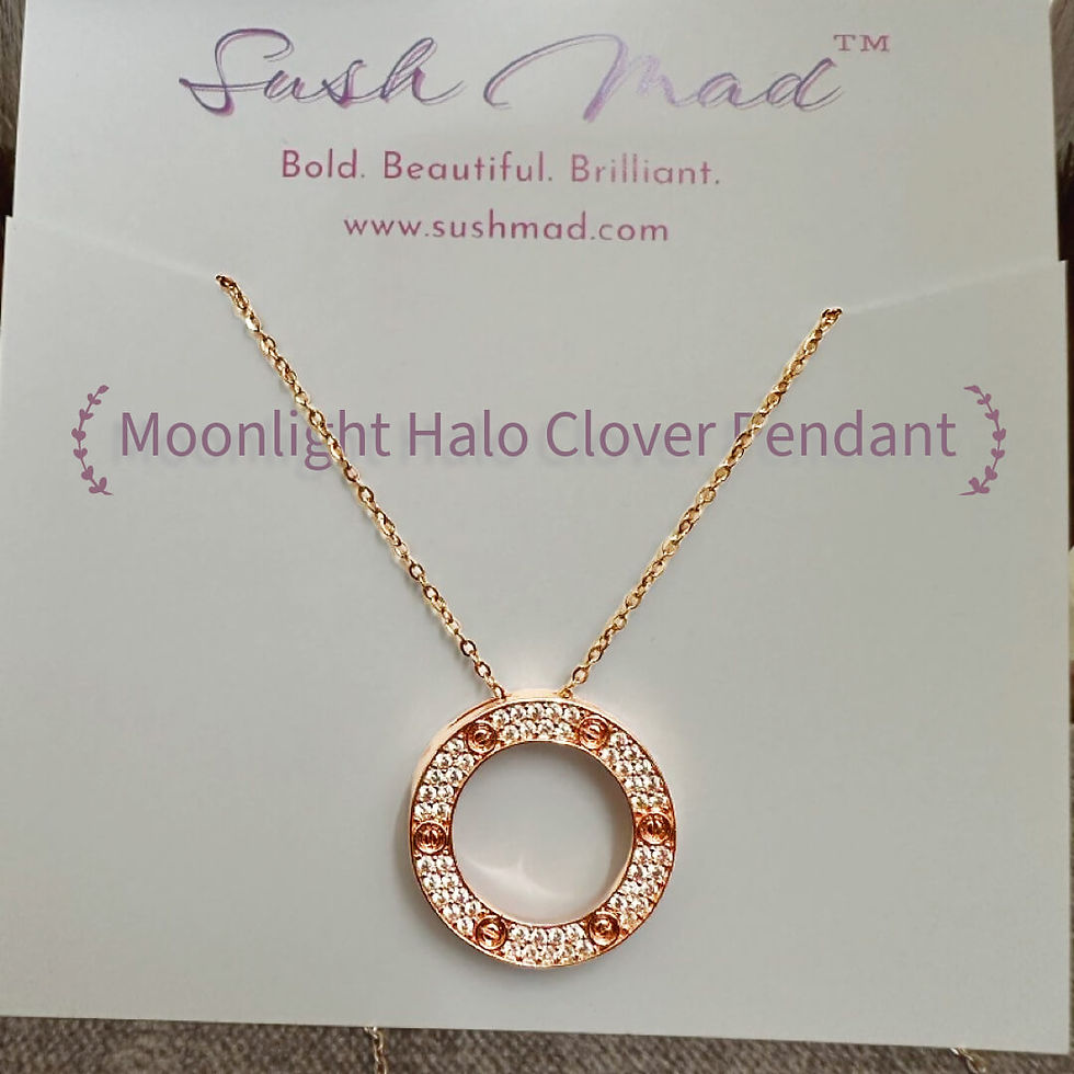 Thumbnail: Sush Mad's dazzling circle pendant, radiating elegance and sophistication, perfect for any occasion.