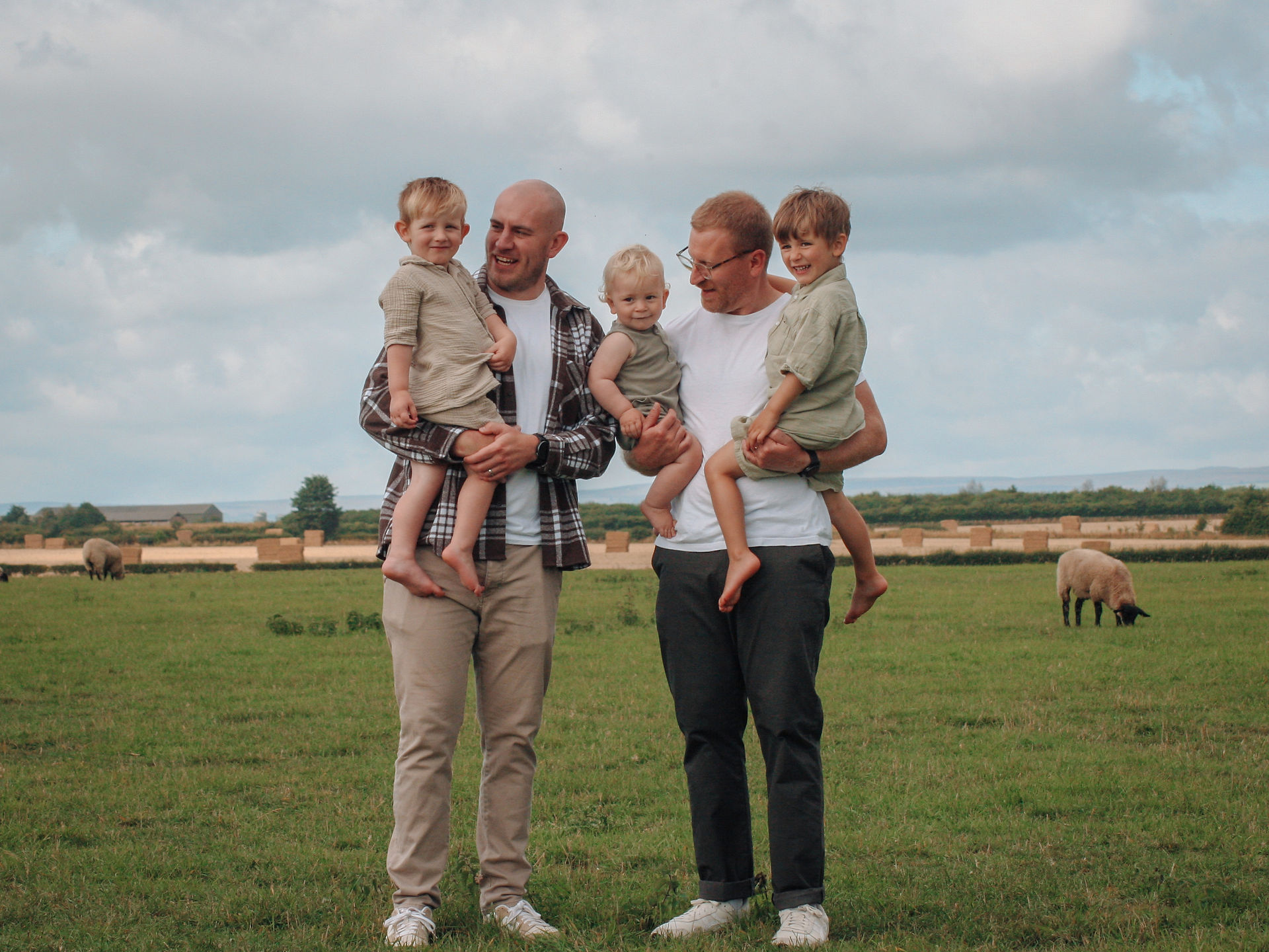 Yorkshire mattress Co owners with their kids