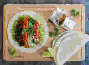 vegan black bean burritos