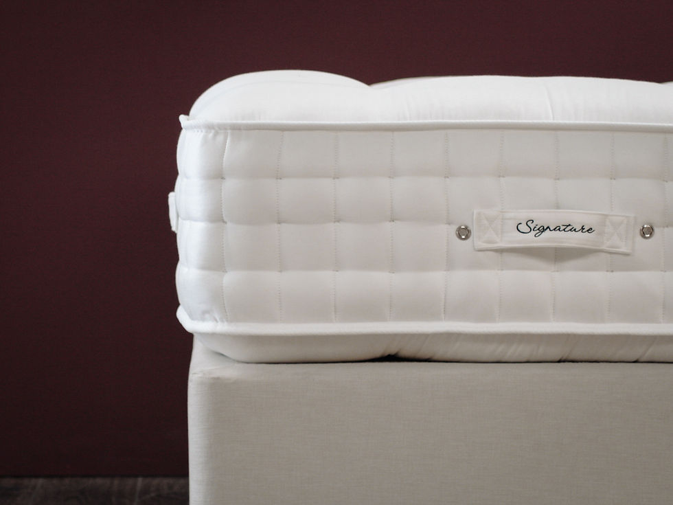 mattress on bed base