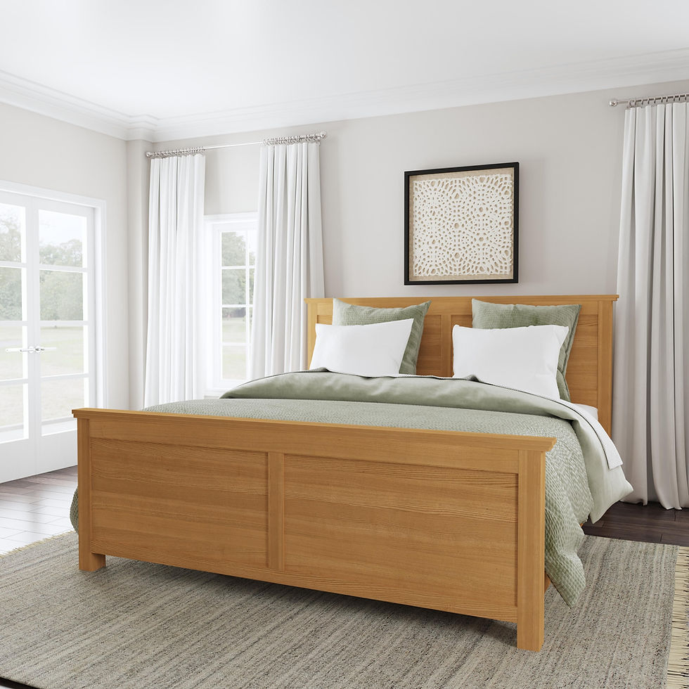 Oak Park - King Bed - Wood - Light Brown
