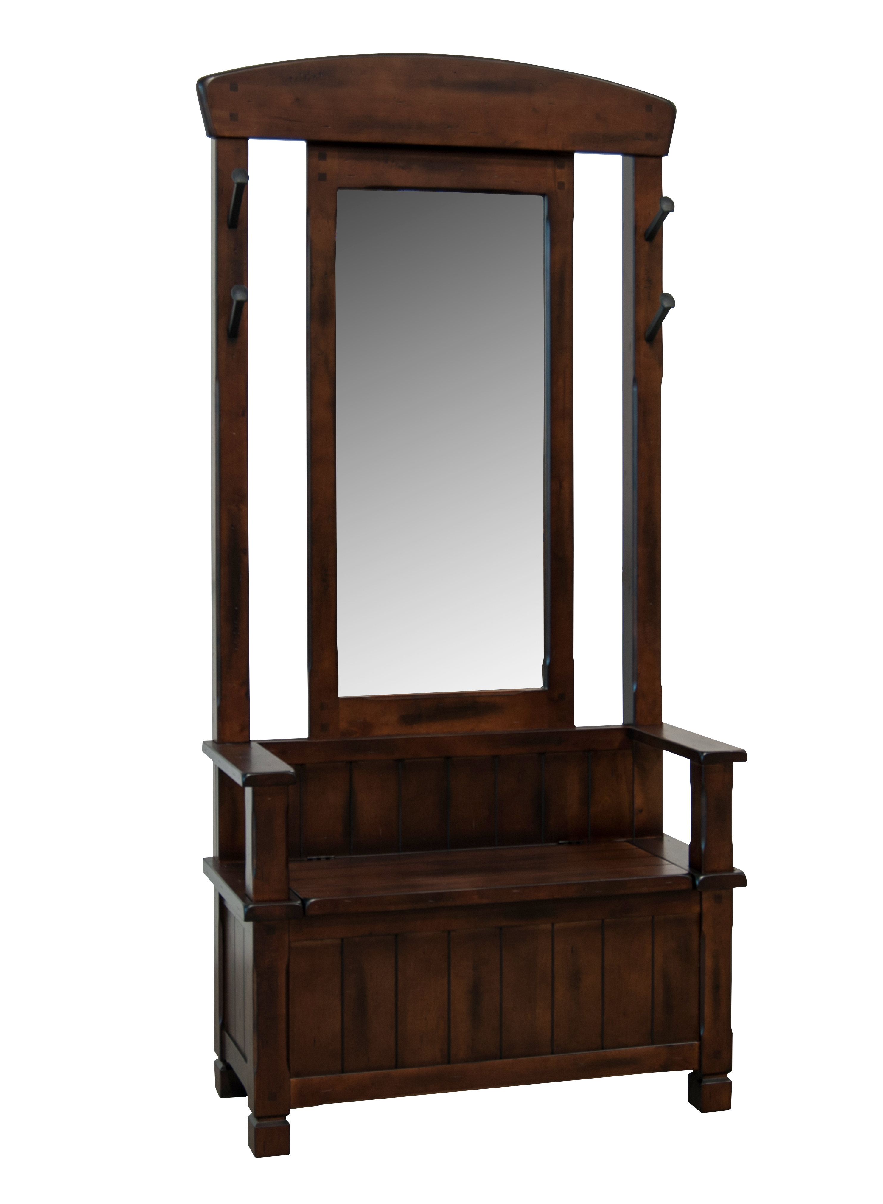 Santa Fe - Hall Tree Top Only - Dark Brown