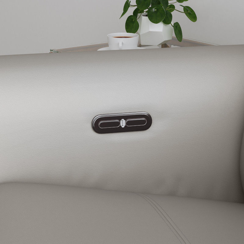 Thumbnail: Aurora - Power Recliner With Power Headrest - Pearl Silver