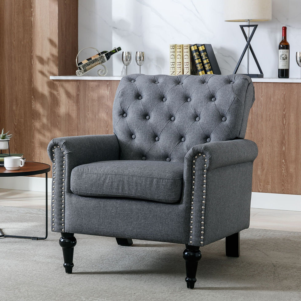 Thumbnail: Accent Chairs For Bedroom, Midcentury Modern Accent Arm Chair For Living Room, L