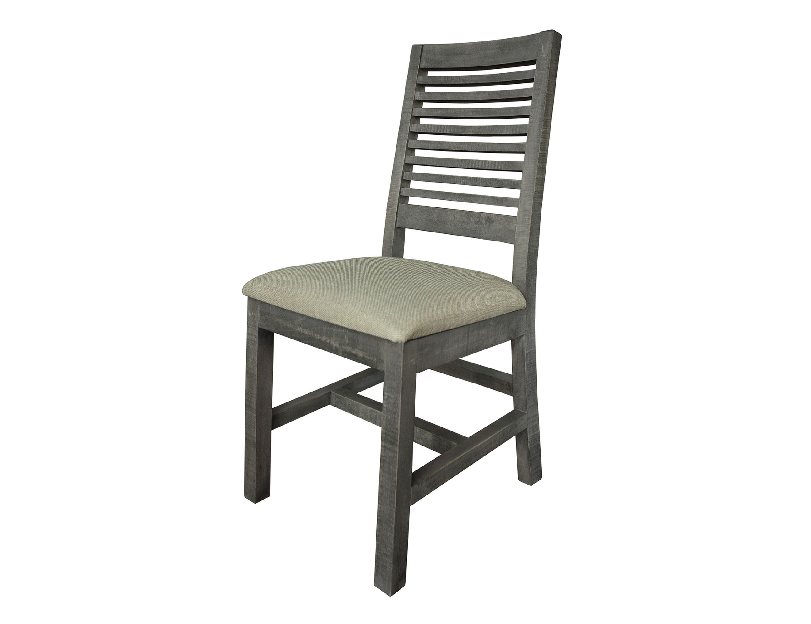 Stone - Chair Ladder Backrest (Set of 2) - Weathered Gray