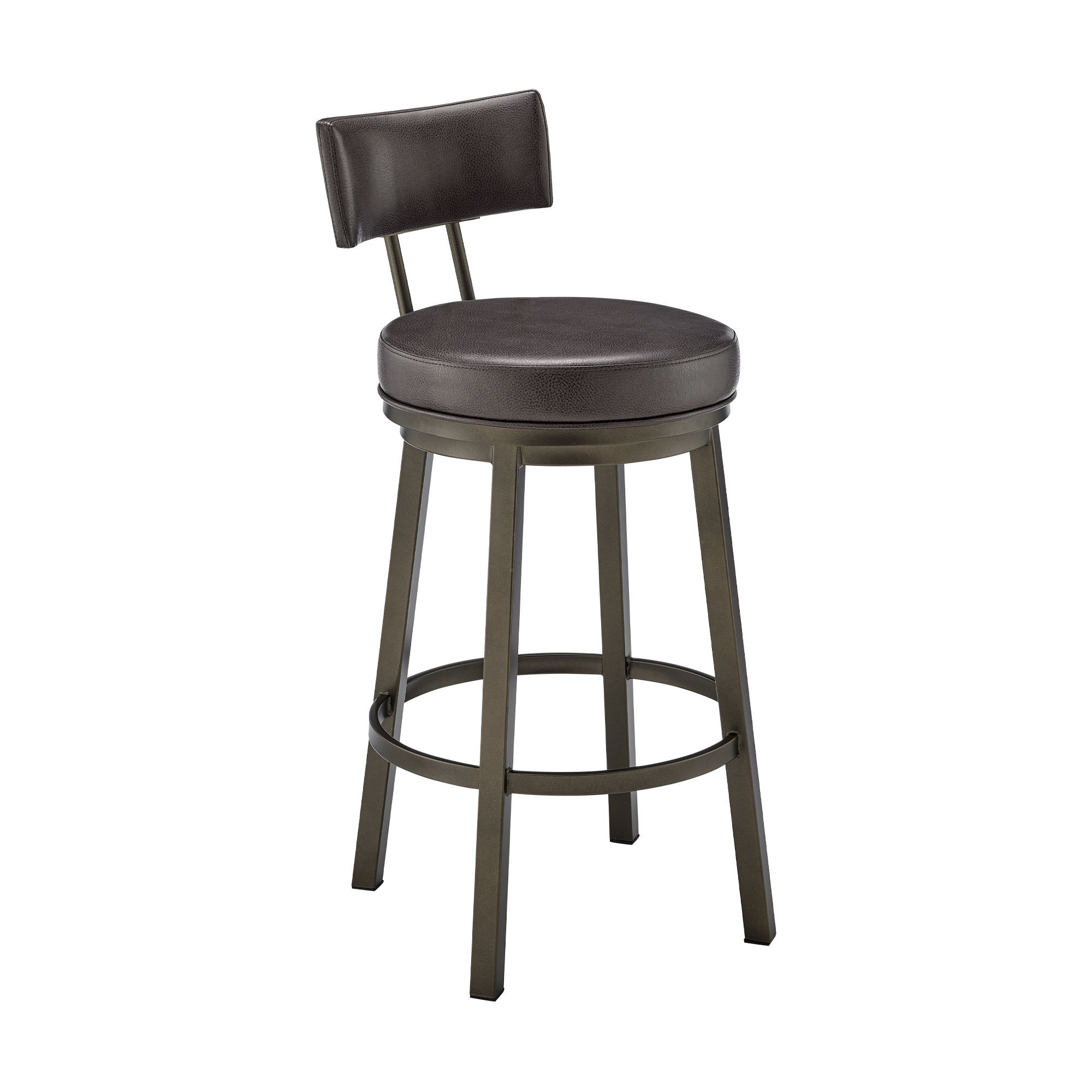 Zelda - Swivel Counter Or Bar Stool - Brown / Mocha