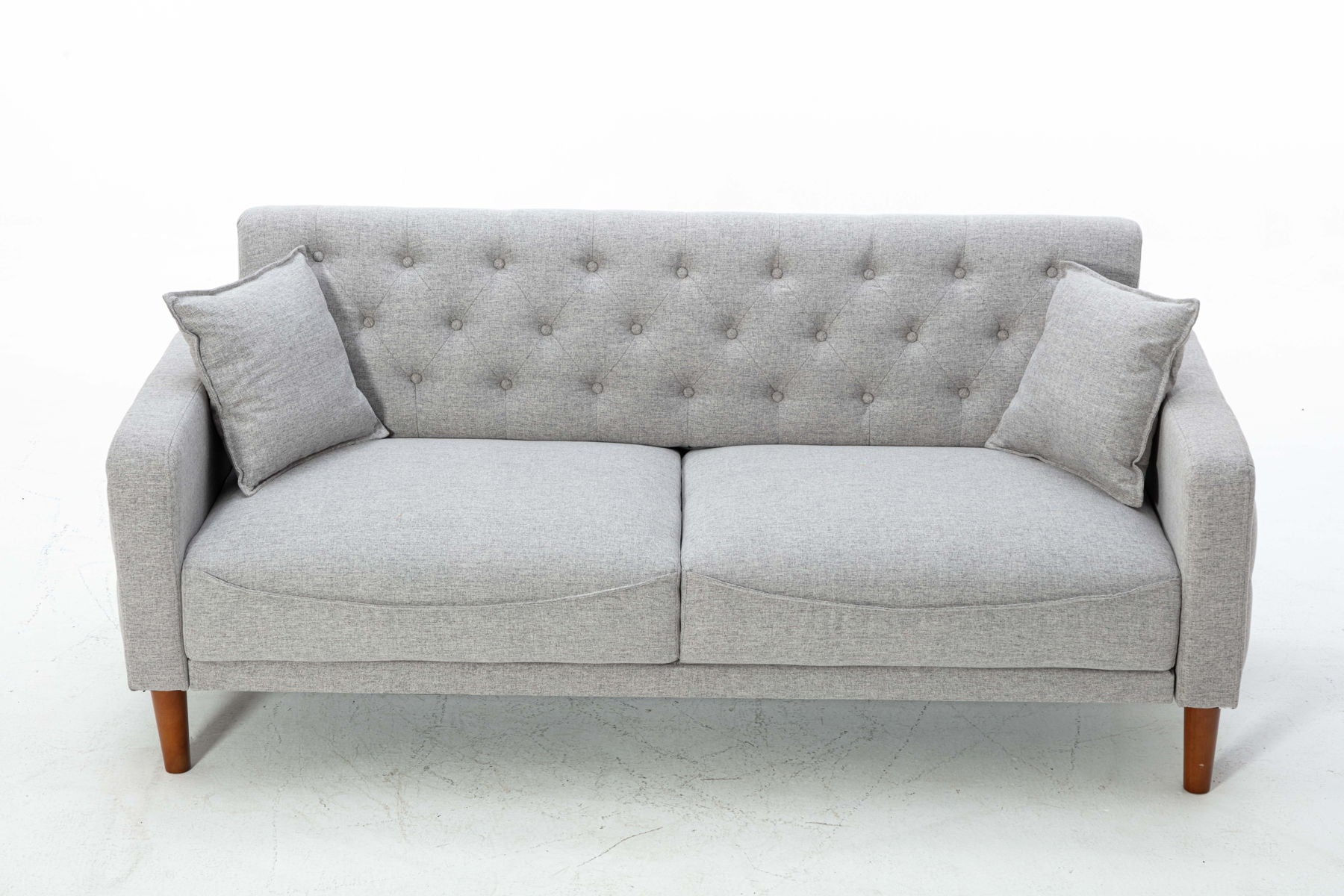 2047Gray Linen Sofa Bed