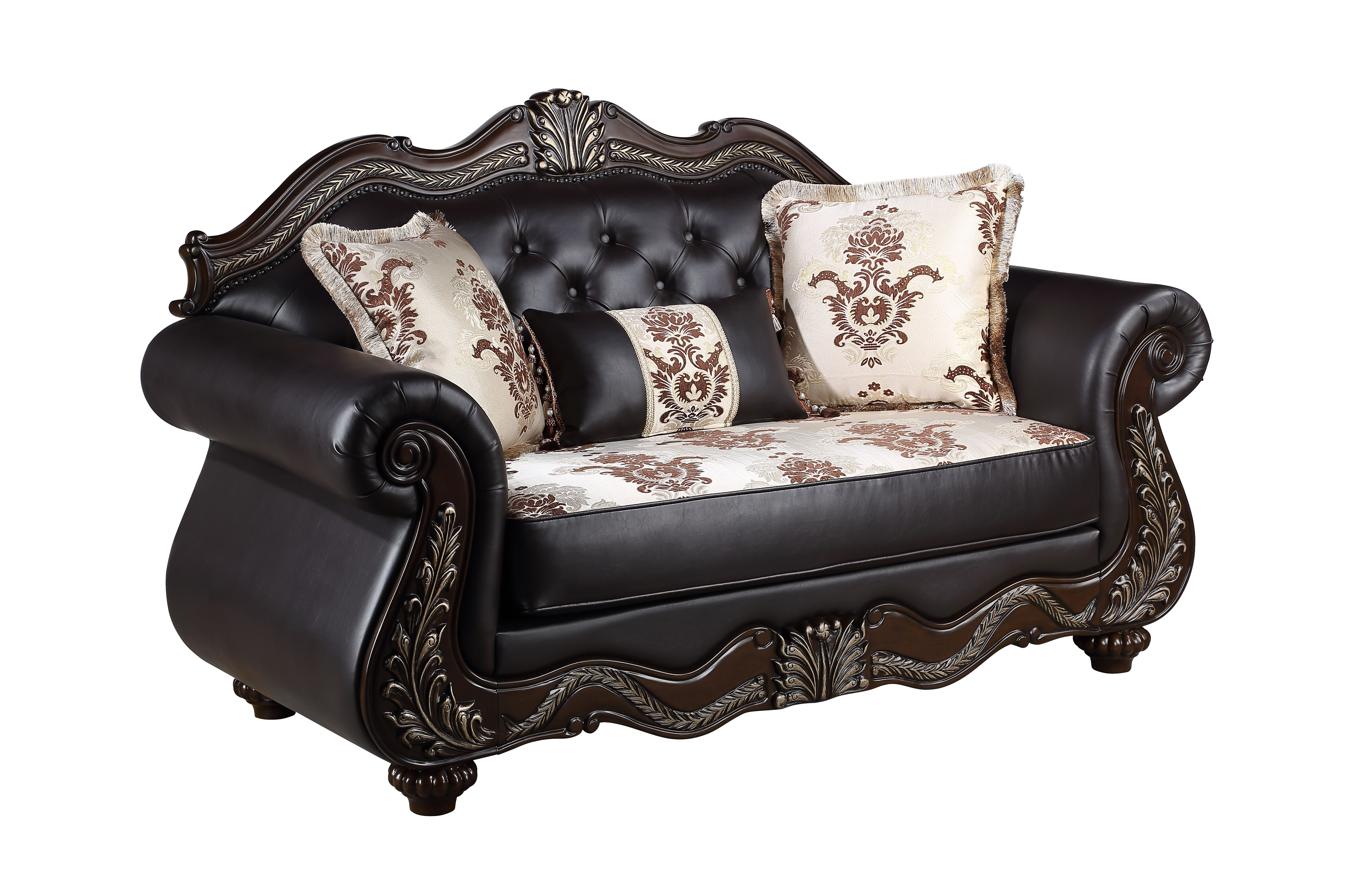Maximus - Loveseat Backrest - Dark Brown