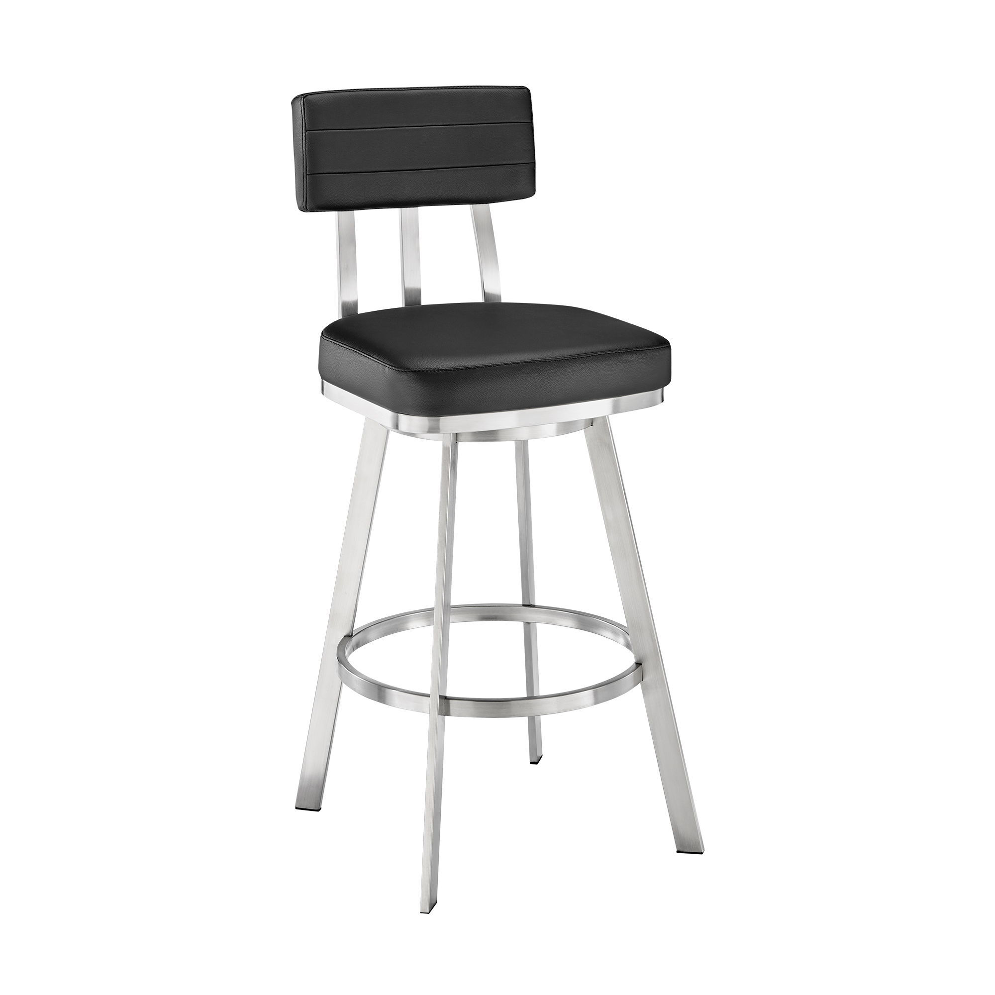 Benjamin - Swivel Counter Stool - Brushed / Black
