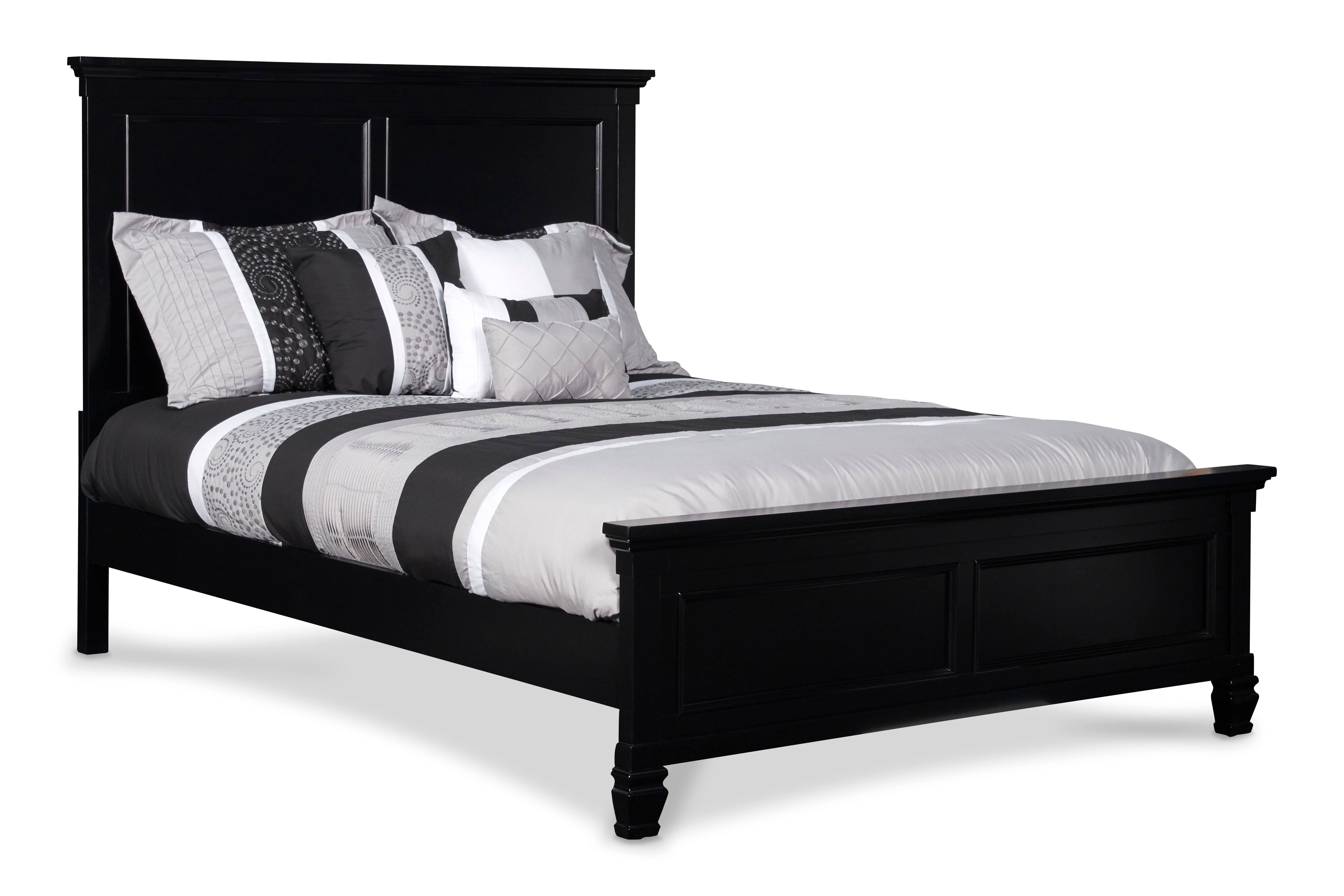 Tamarack - 3/3 Twin Headboard, Footboard & Slats - Black