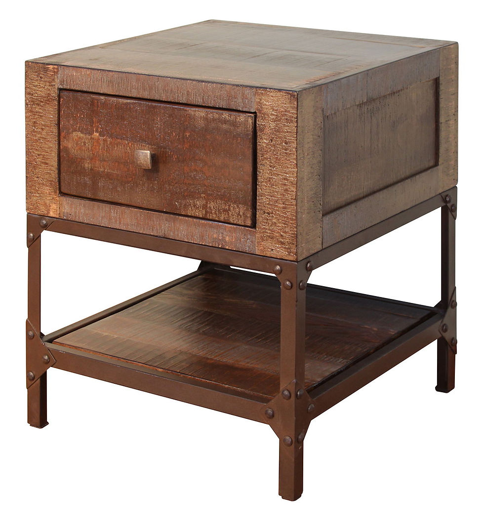 Urban Gold - End Table - Brown / Golden Undertones