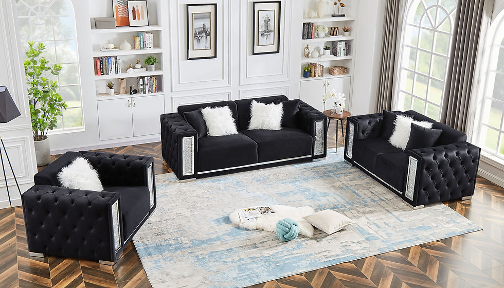 Thumbnail: Three Seater Sofa Set