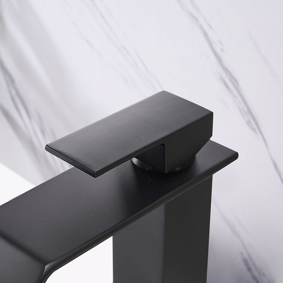 Thumbnail: Waterfall Spout Bathroom Faucet, Single Handle Bathroom Vanity Sink Faucet - Mat