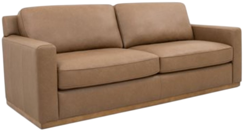 Leather Italia™ Georgetowne Mason Brown Loveseat