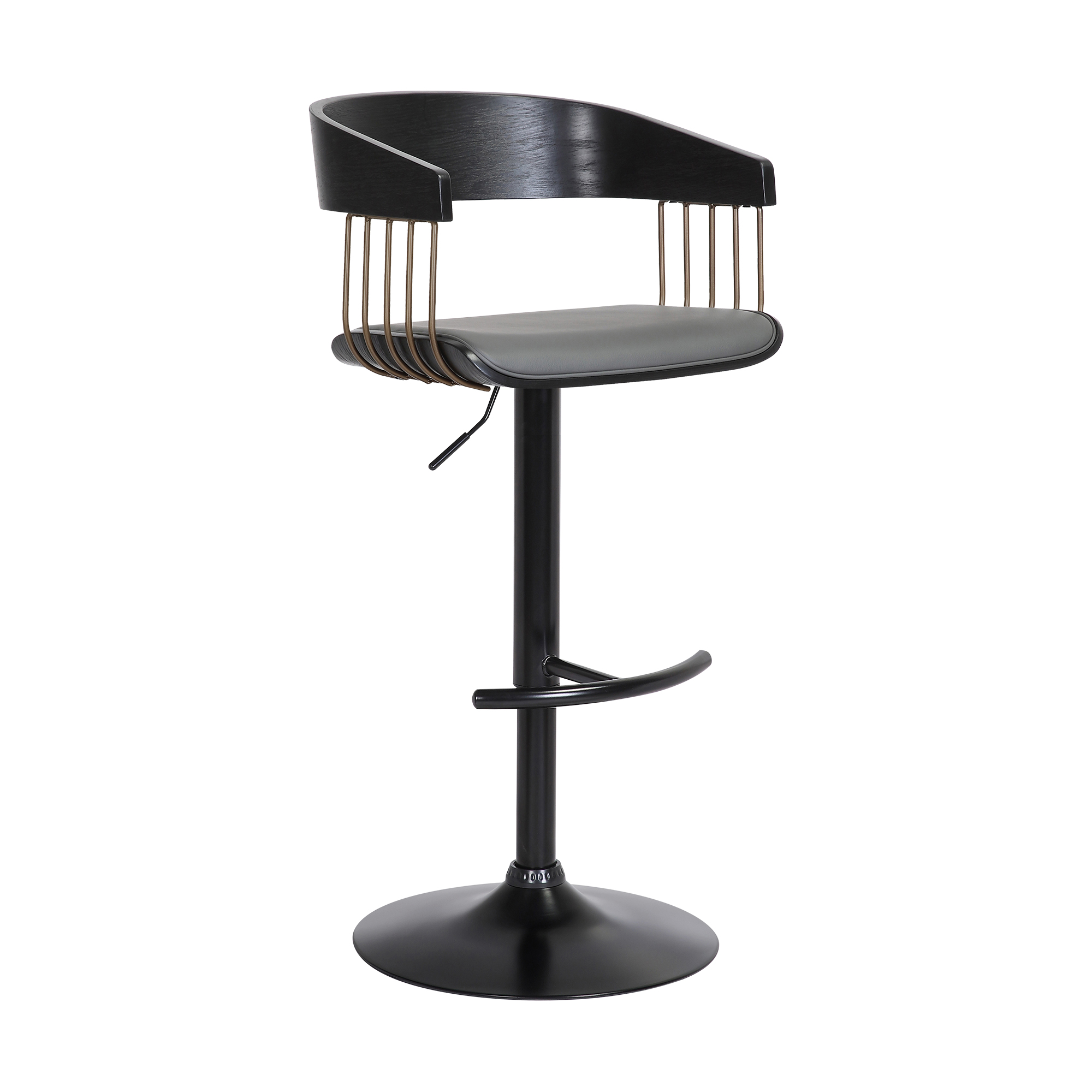 Larisa - Adjustable Wood Bar Stool