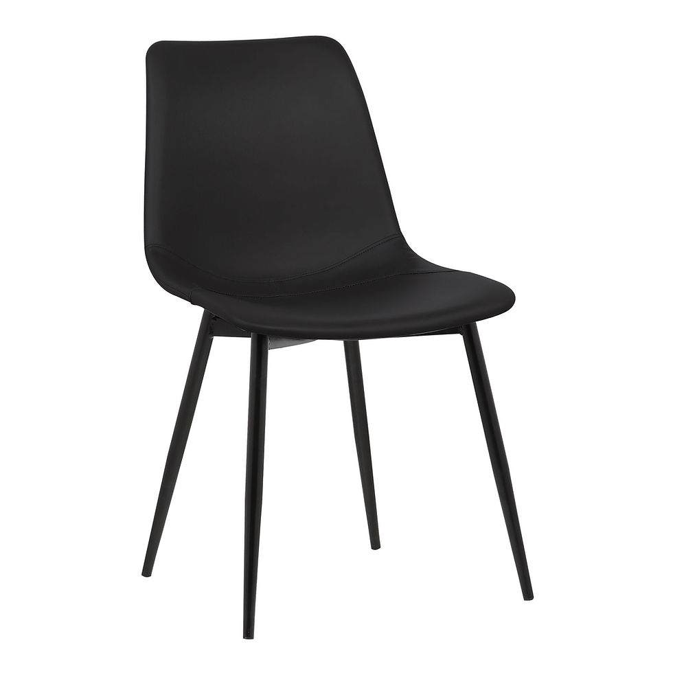 Monte - Contemporary Dining Chair - Black Powder