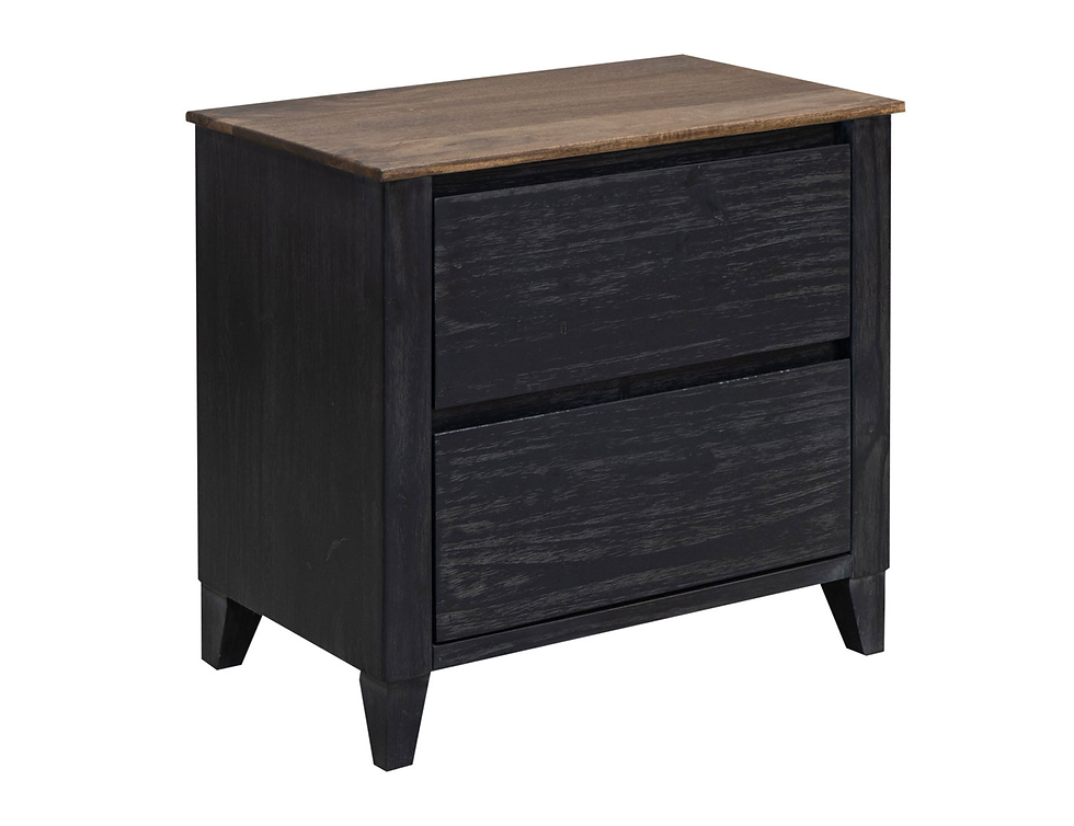 Empire - Nightstand - Satin Black And Brown
