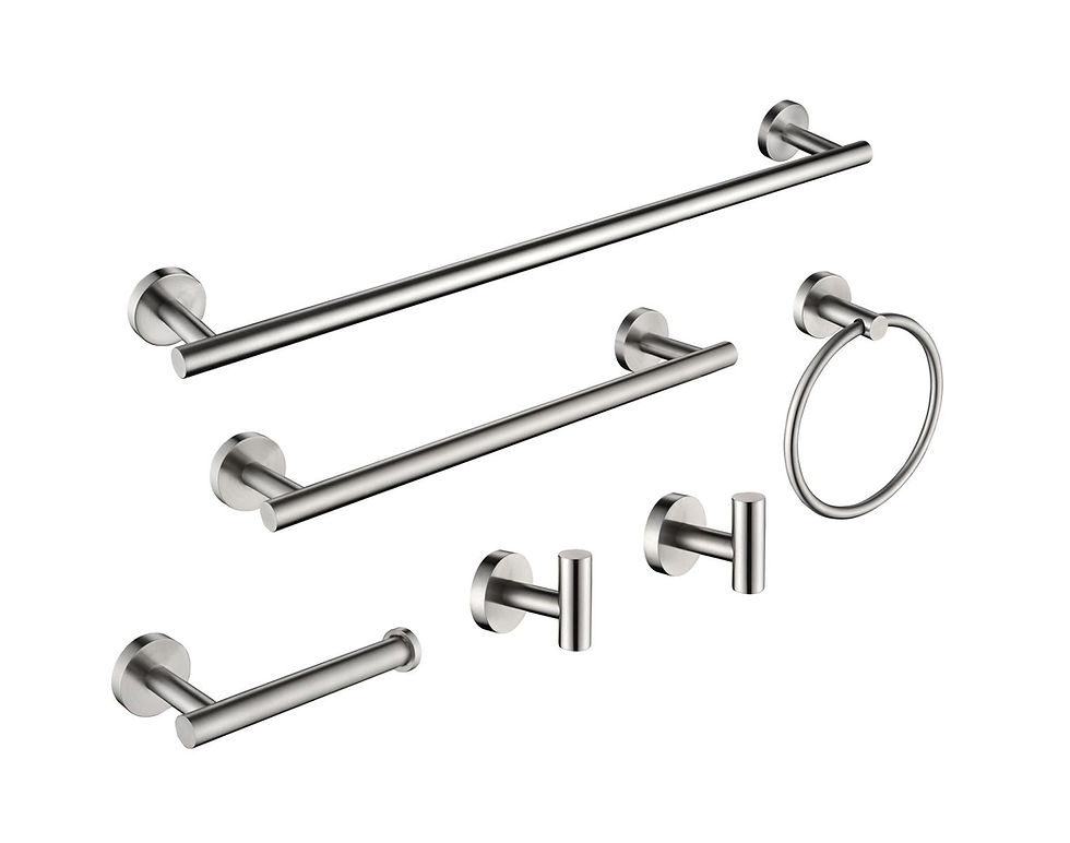 Thumbnail: Bathroom Hardware Set, 6 Piece Bath Accessories Set Wall Mount Includes Towel Ba