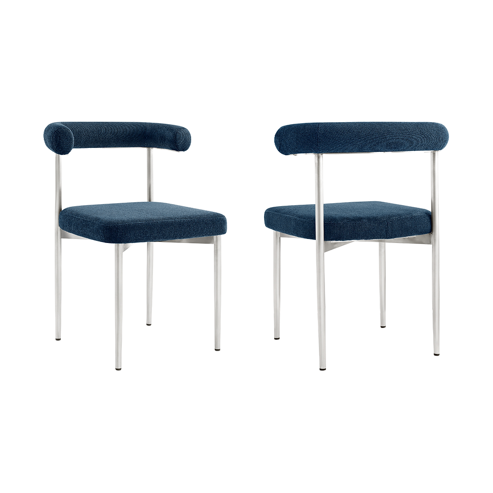 Shannon - Dining Chair (Set of 2) - Brushed / Blue