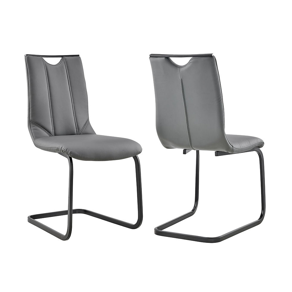 Pacific - Dining Room Chair (Set of 2) - Gray / Black Finish
