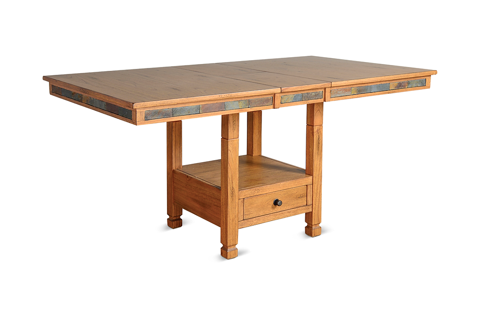 Sedona - Dual Height Table Base - Light Brown