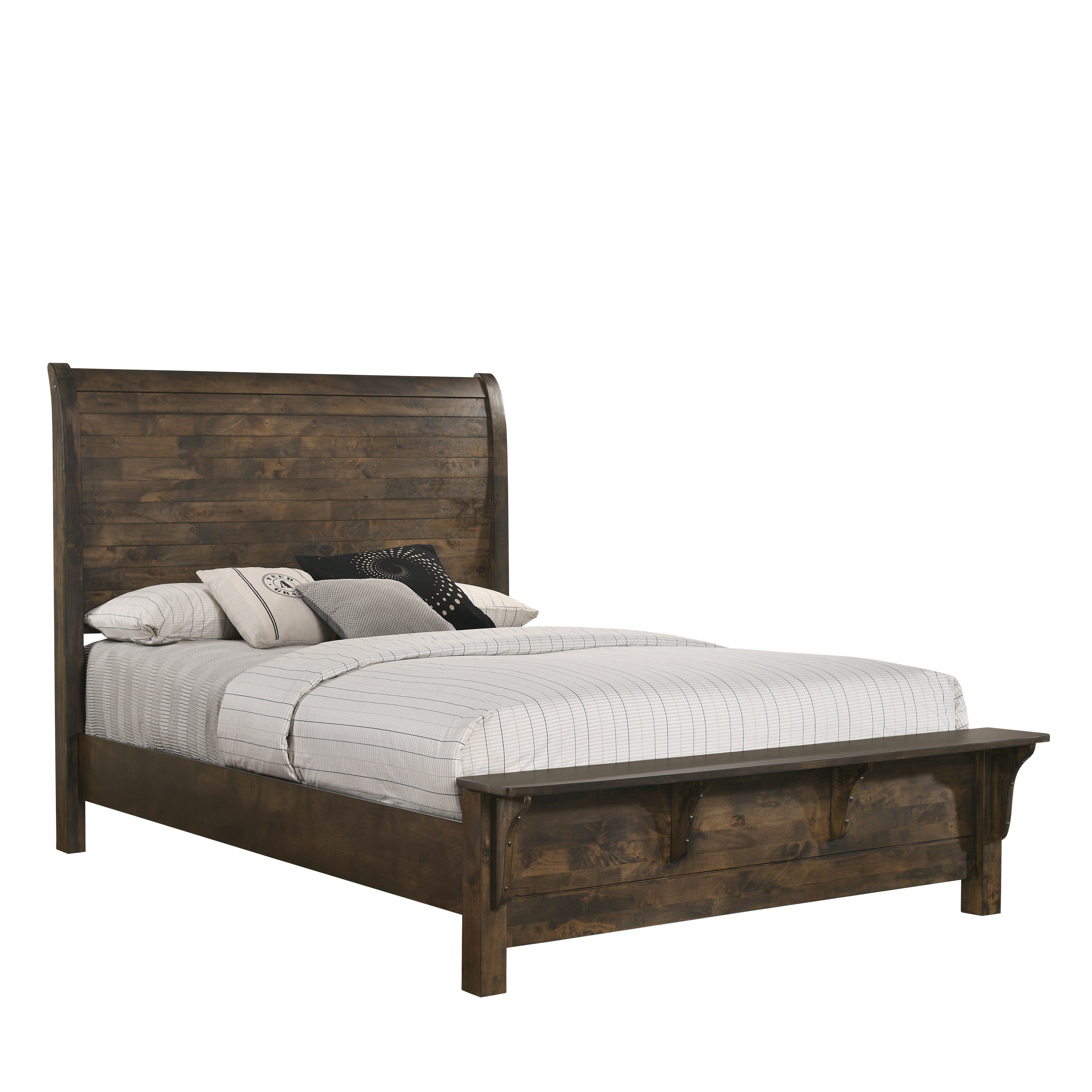 Blue Ridge - 5/0 Queen Headboard - Rustic Gray