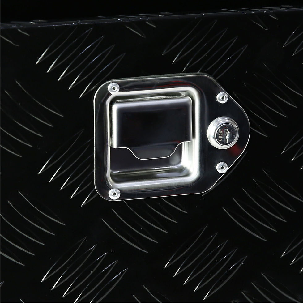 Thumbnail: 48 Inch Heavy Duty Aluminum Stripes Plated Tool Box Pick Up Trucalifornia King B