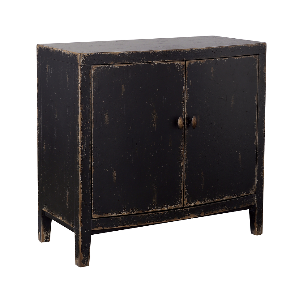 Gibson - Two Door Cabinet - Coal & Brown