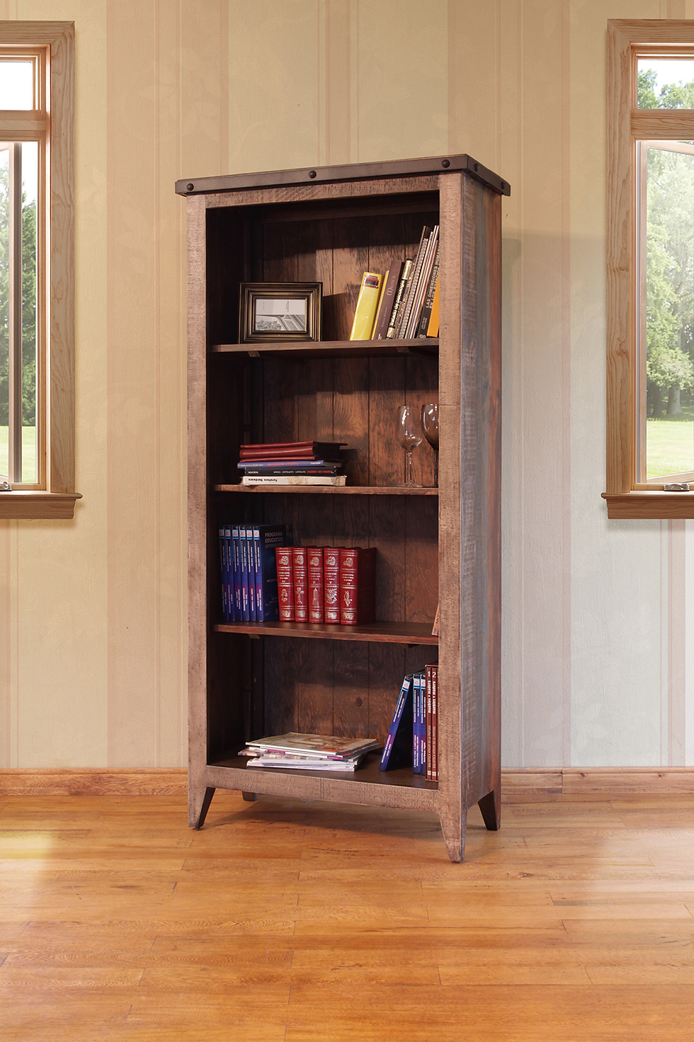 Antique Multicolor - Bookcase - Light Brown