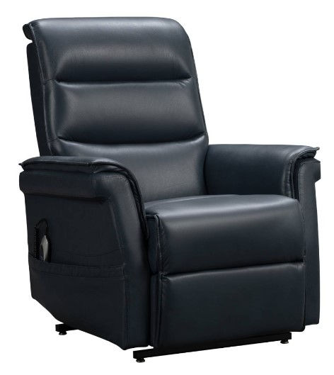 BarcaLounger® Luka Venzia-Blue Power Lift Recliner with Headrest
