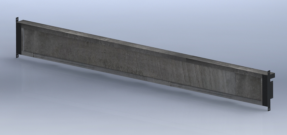 Marble - California King Rails Bed - Gray, Dark