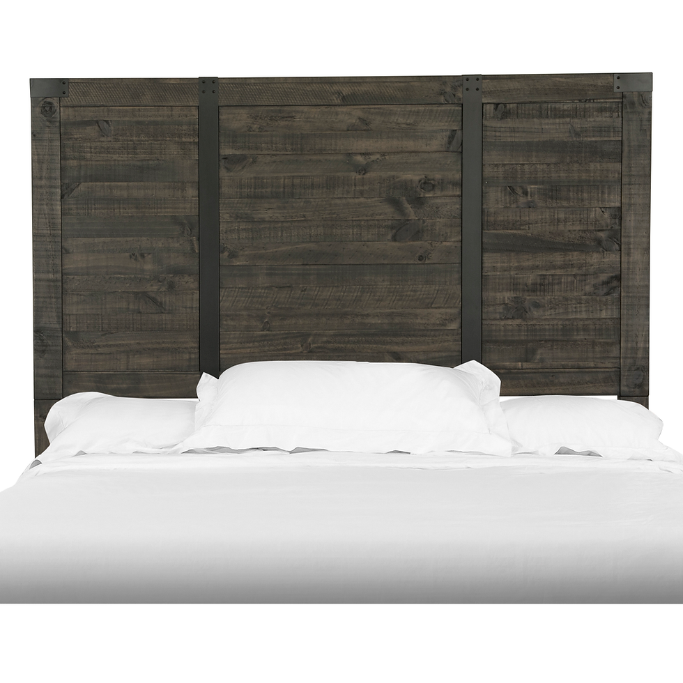 Abington - Panel Bed Headboard Queen - Weathered Charcoal