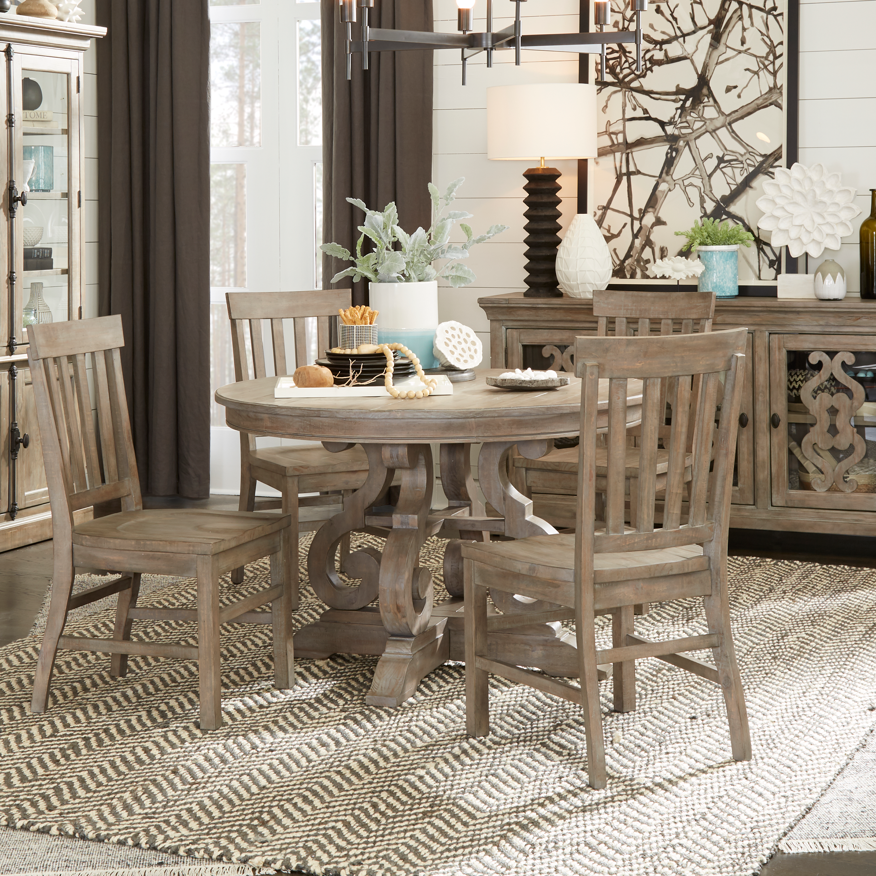 Tinley Park - 48" Round Dining Table Top - Dove Tail Grey