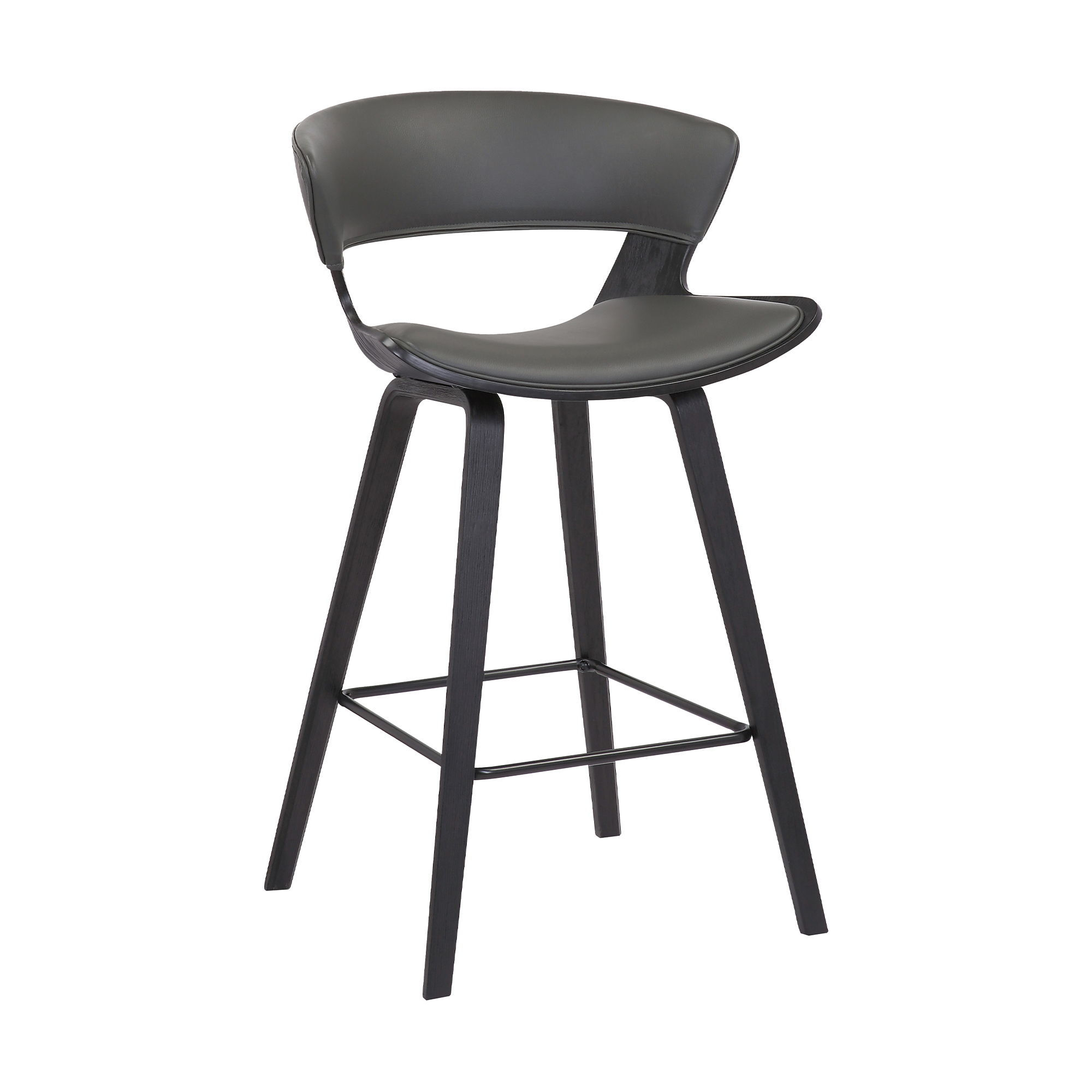 Jagger - 26" Modern Counter Height Barstool - Black / Gray