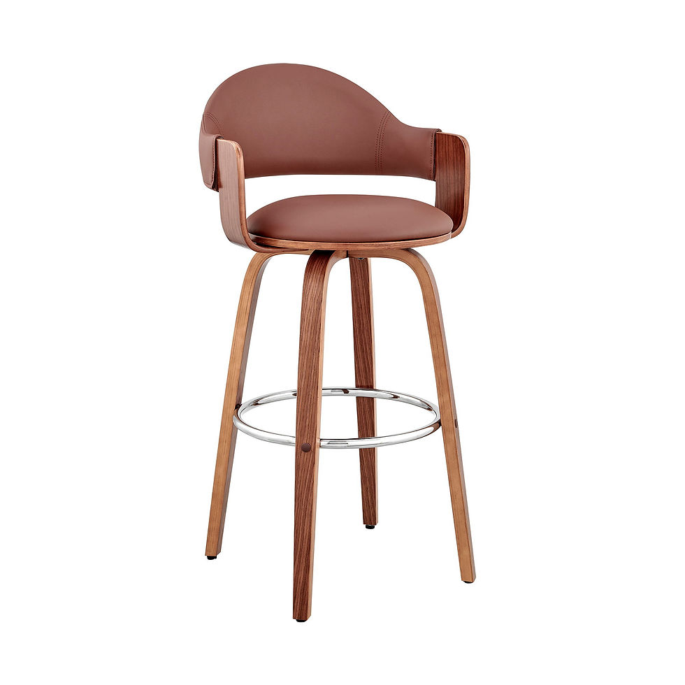 Daxton - 30" Bar Stool - Brown / Walnut