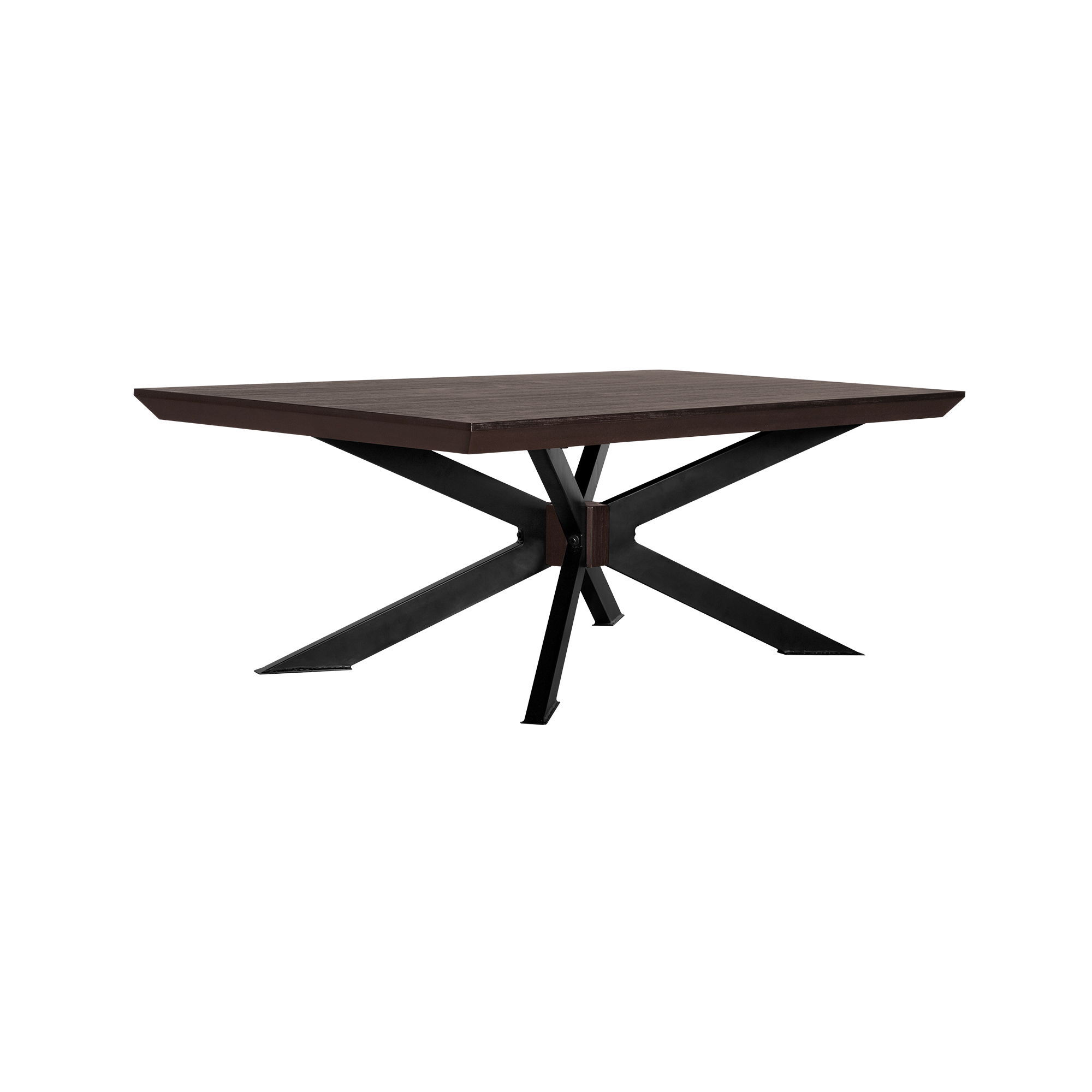 Pirate - Acacia Modern Coffee Table - Coffee Bean Brush / Natural Black