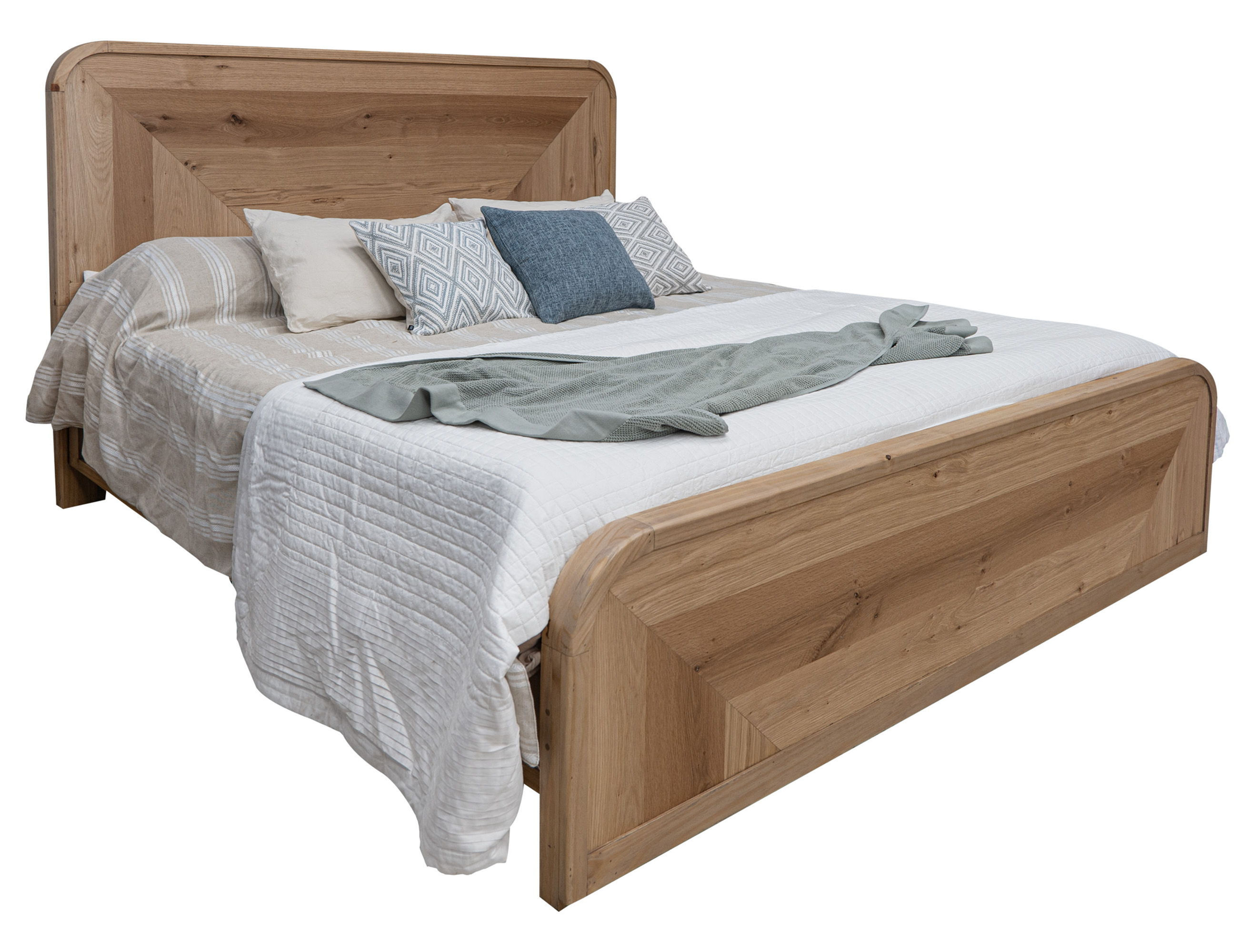 Santa Rosa - King Panel Bed - Hazelnut