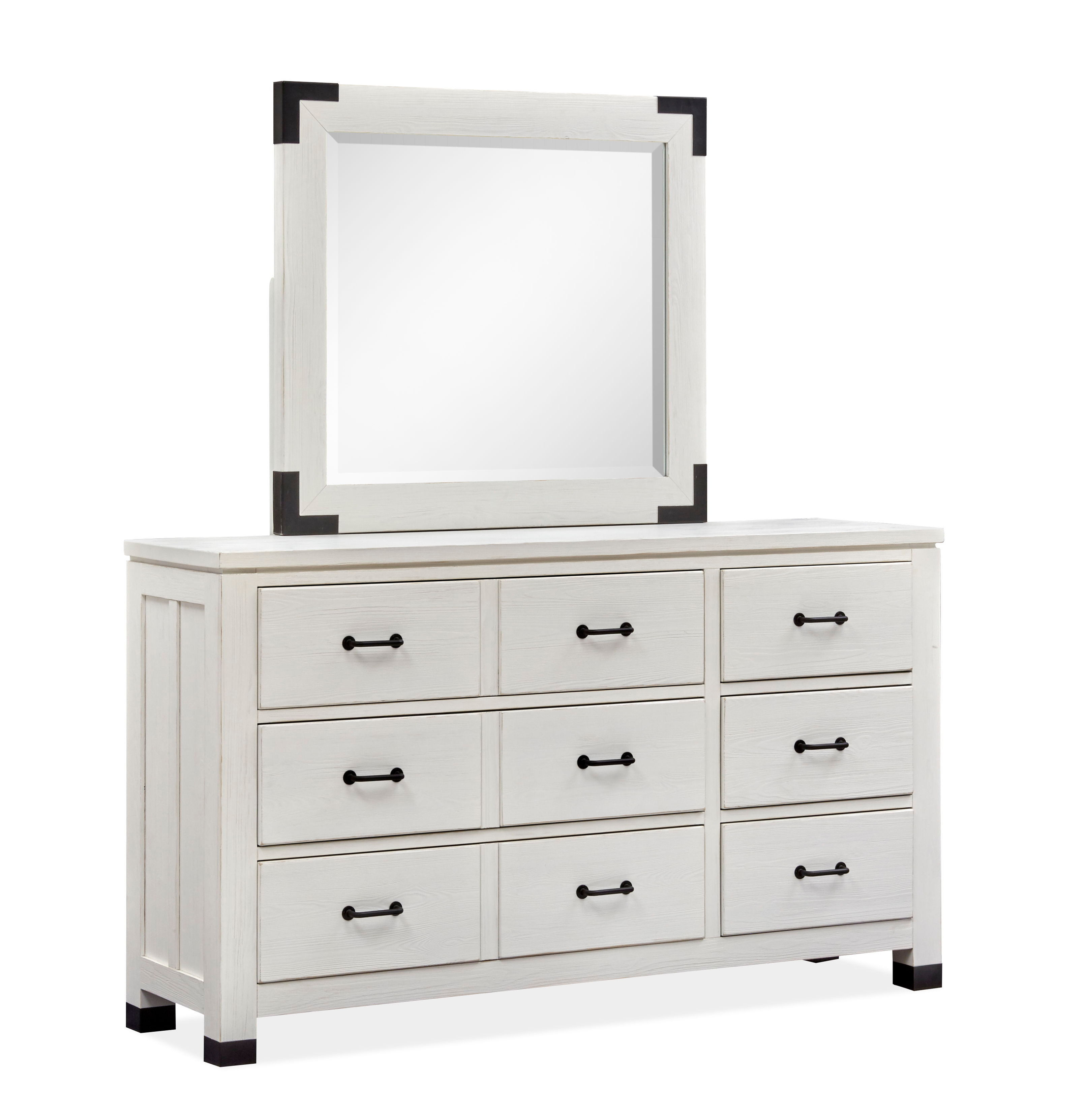 Harper Springs - Landscape Mirror - Silo White