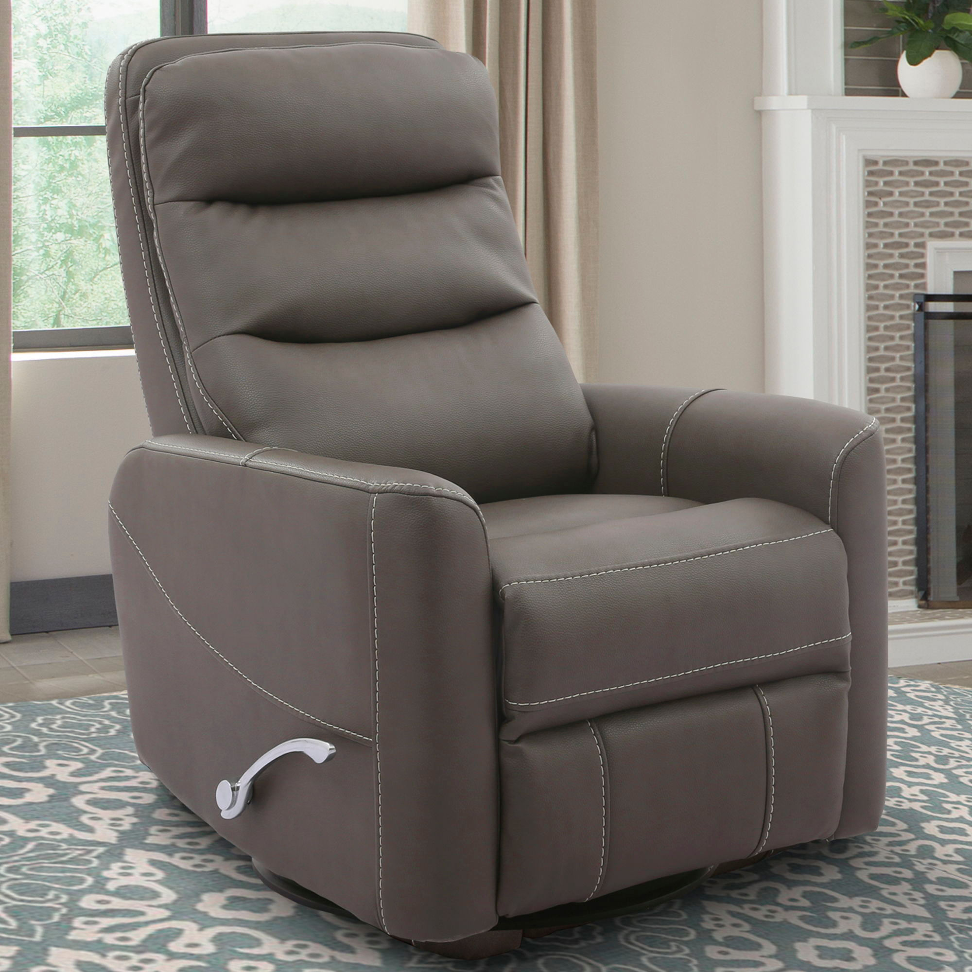 Hercules - Manual Swivel Glider Recliner - Haze