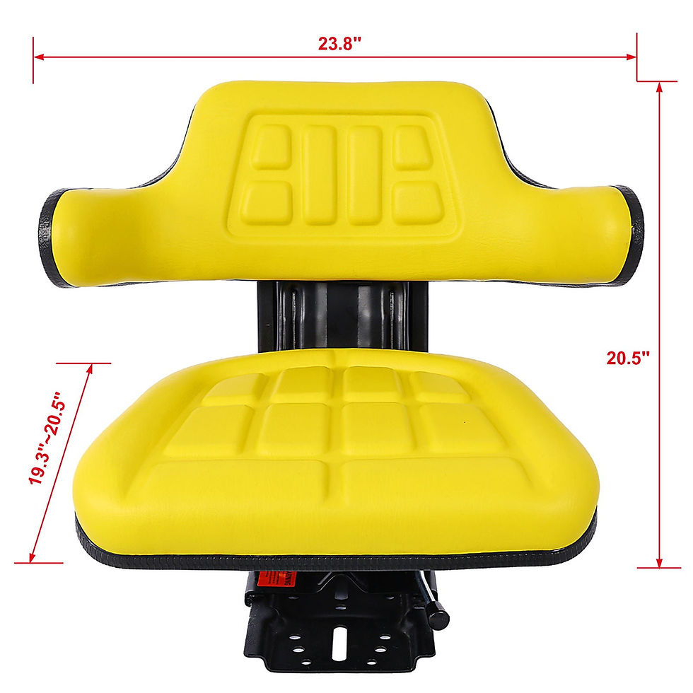 Thumbnail: Trac Seats Brand Waffle Style Universal Tractor Suspension Seat With Tilt Fits F