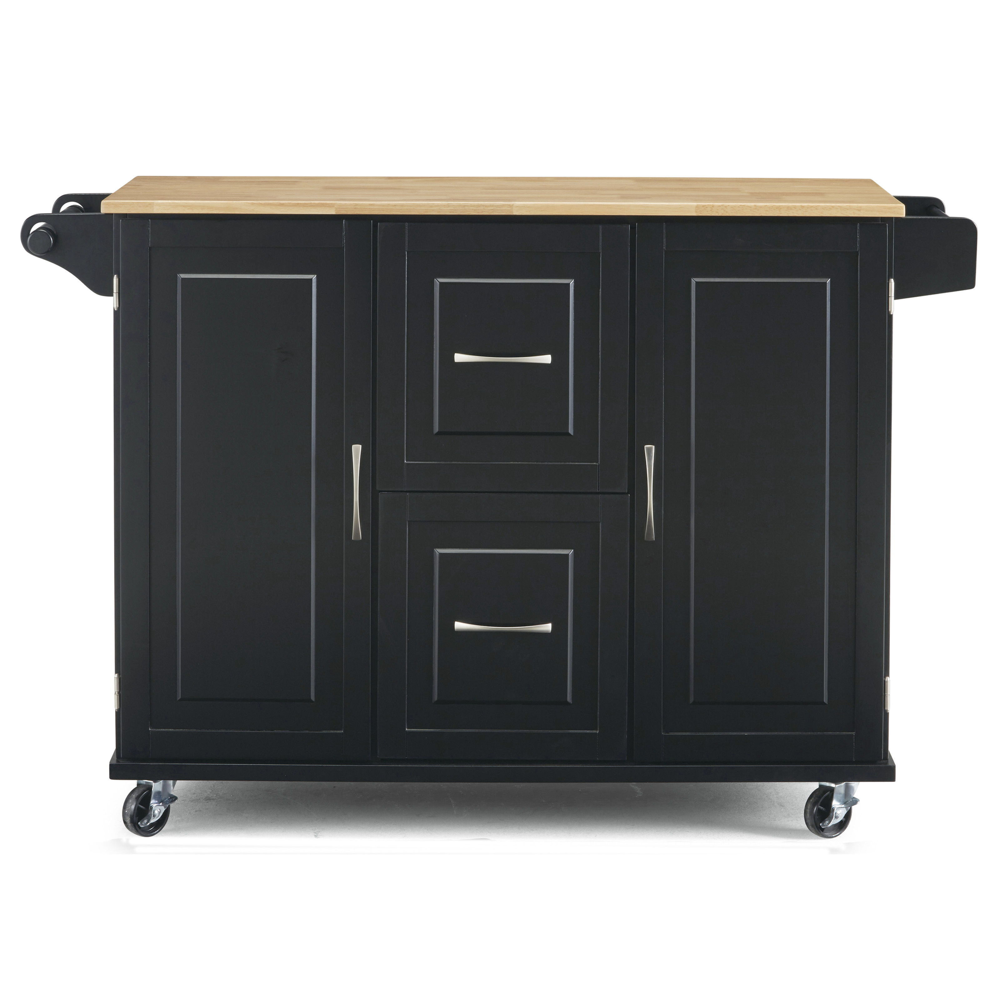 Blanche - Kitchen Cart - Black - 36"