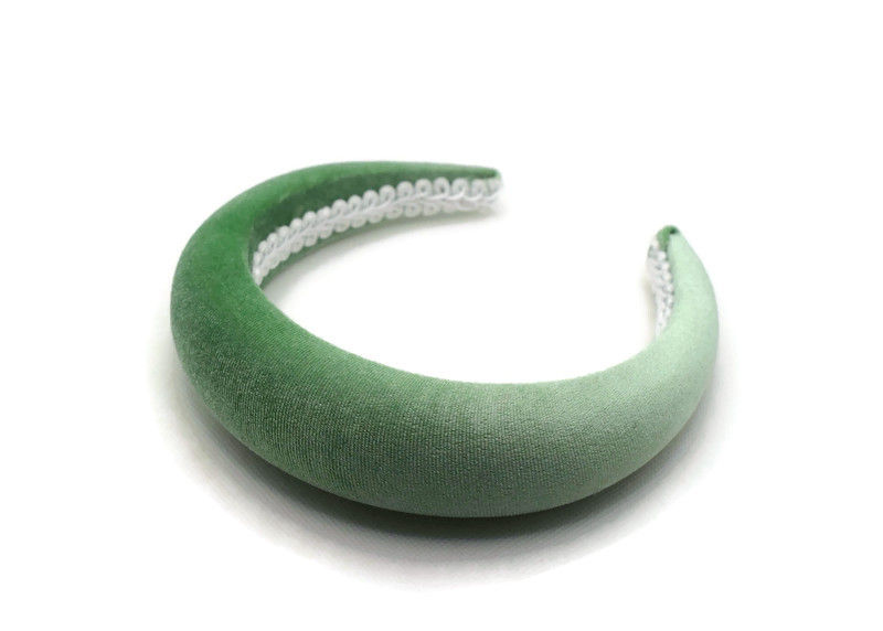 Thumbnail: Pastel Green 4cm Padded Velvet Headband