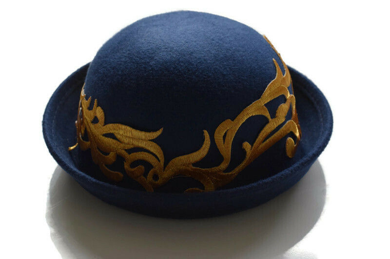 Thumbnail: Delilah Navy Blue & Gold Girls Hat