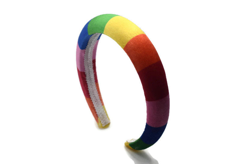 Thumbnail: Rainbow 2cm Padded Velvet Headband
