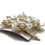 Thumbnail: La Perla Clip Range - 85mm Gold Slide Flower Hair Clip Sets