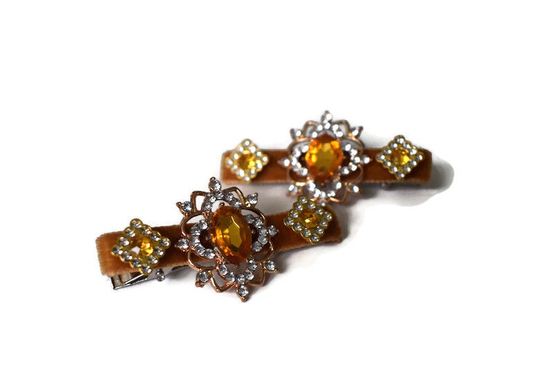 Thumbnail: Baroque Gold Hair Clips - Set of 2