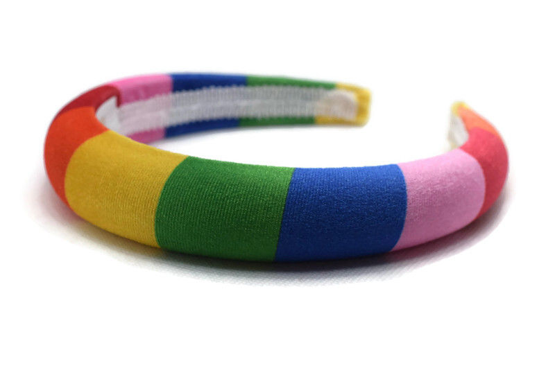 Thumbnail: Rainbow 2cm Padded Velvet Headband