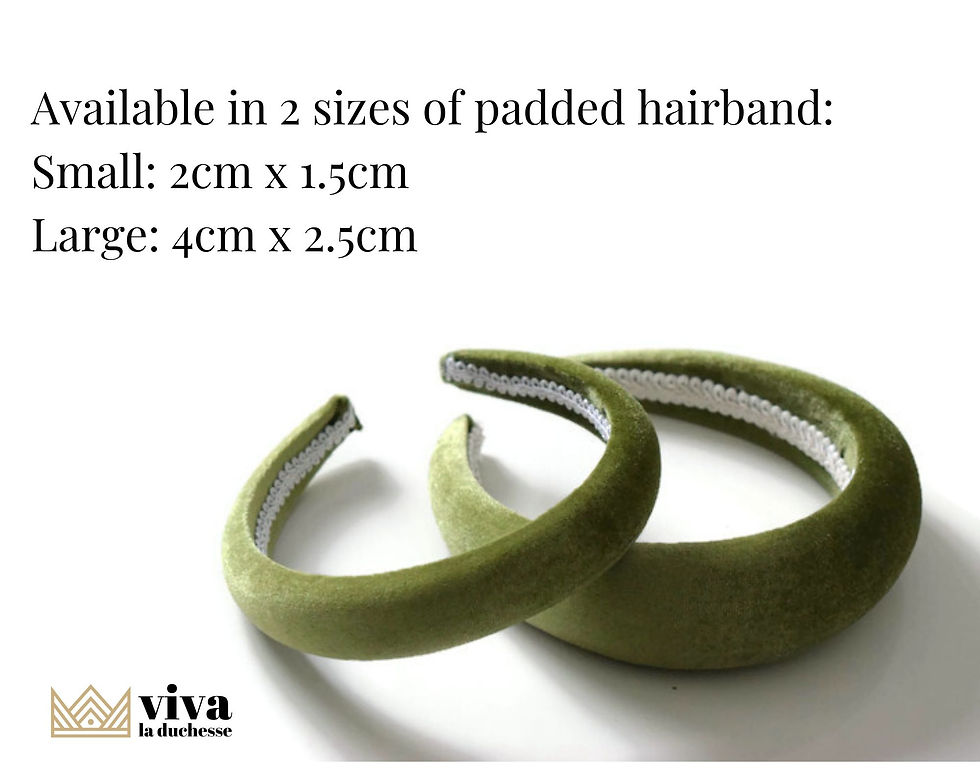 Thumbnail: Apple Green 2cm Velvet Padded Headband