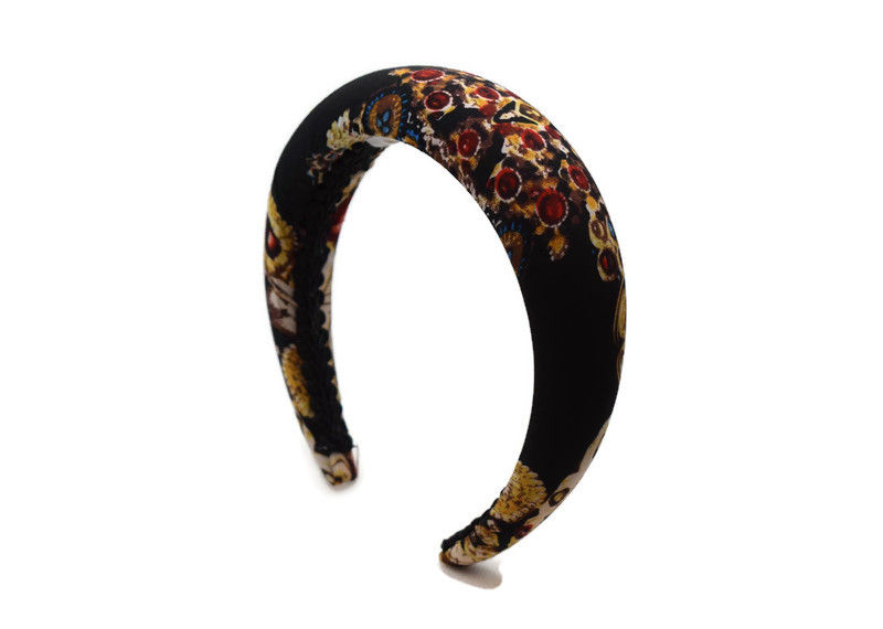 Thumbnail: Jewel Print 4cm Padded Headband
