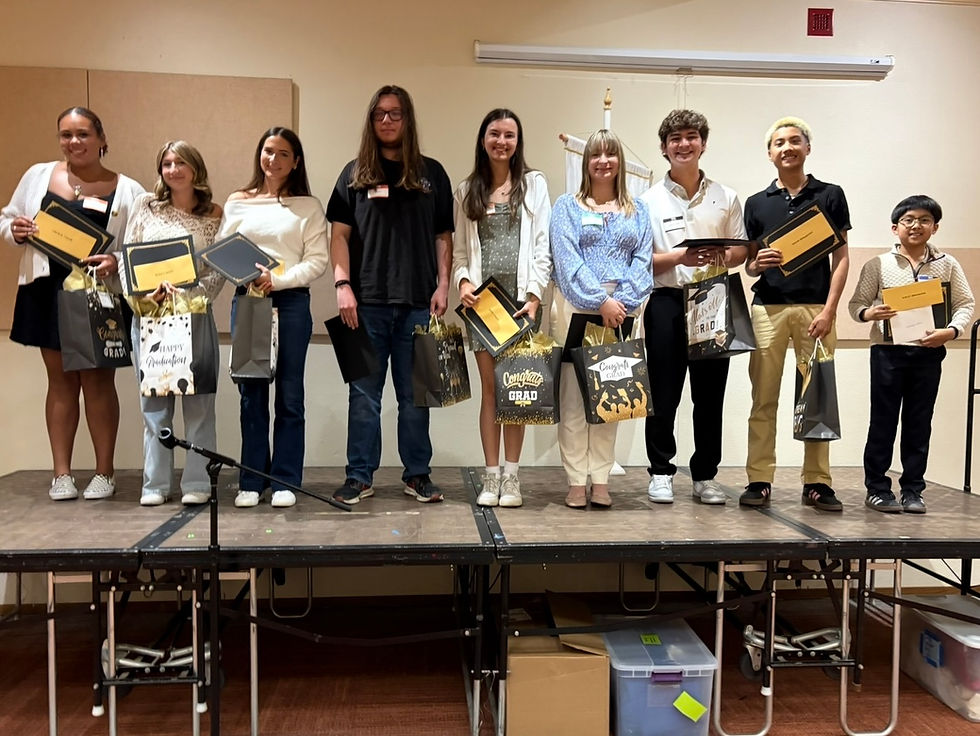 Scholarship Awards & New Member Initiation Dinner Meeting (Thurs 5/21)
